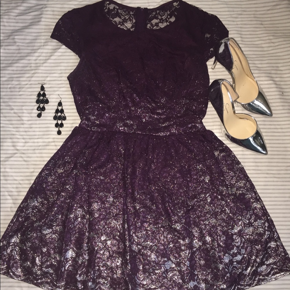 Purple homecoming dress